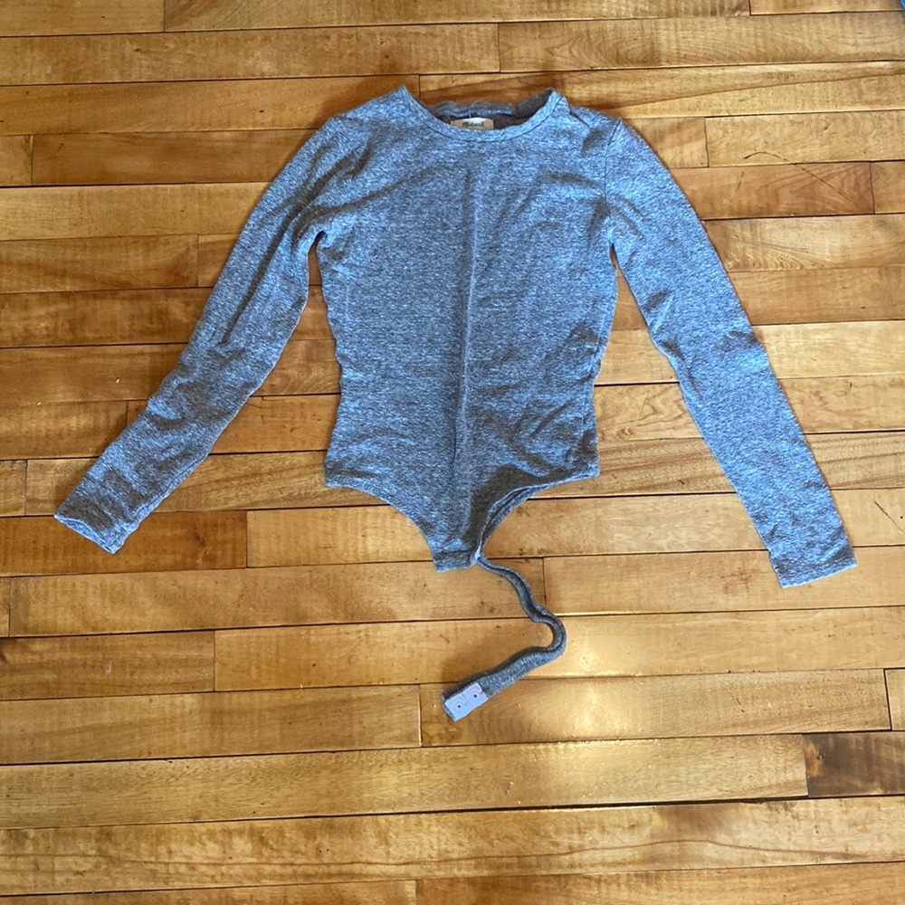 Madewell Grey long sleeve bodysuit